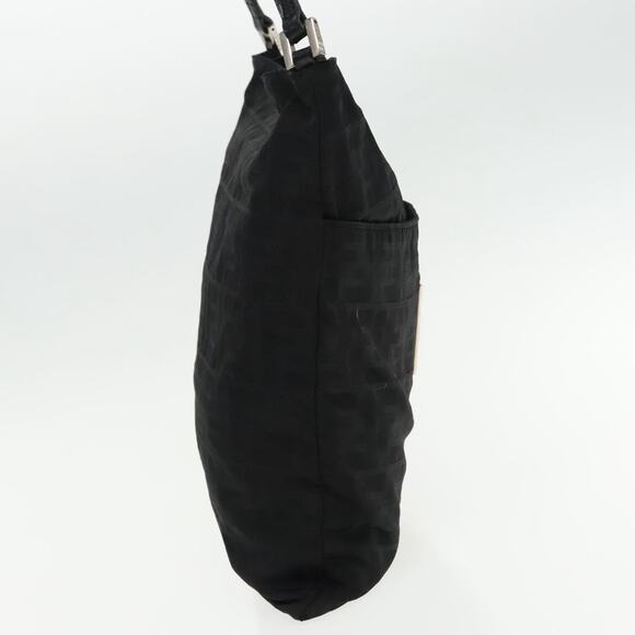 FENDI Zucca Canvas Shoulder Bag Nylon Black Silver - Picture 5 of 13